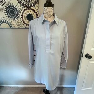 Chico's Blue No Iron Tunic